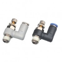 SS series  Male Thread quick connecting rotated Speed Controls air pipe tube fitting